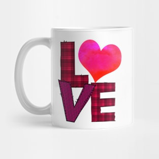 Love watercolor heart Mug